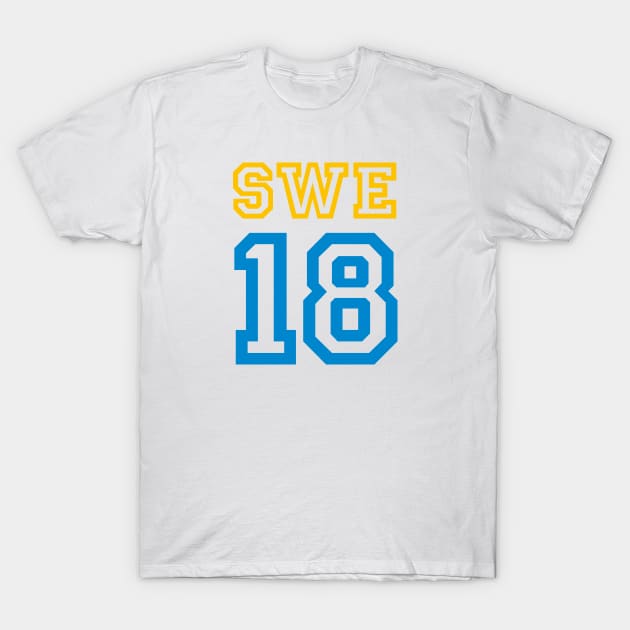 SWEDEN 2018 T-Shirt by eyesblau